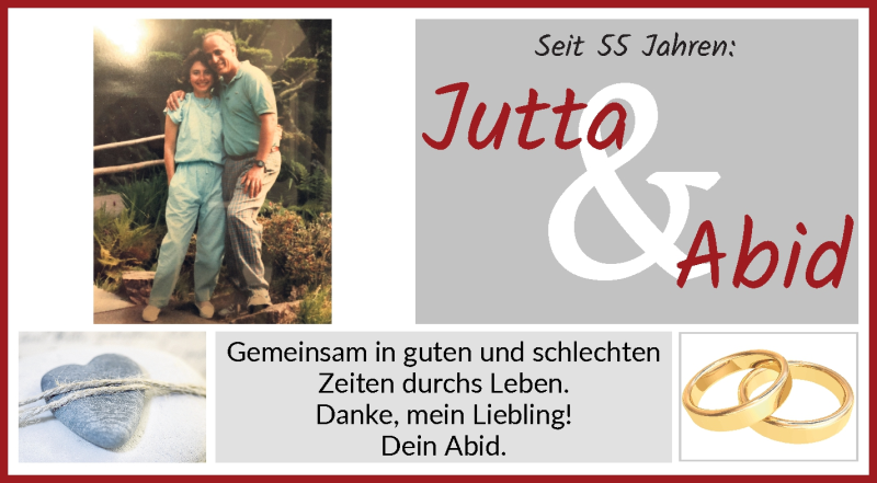 Hochzeitsanzeige von Jutta Pervez von WESER-KURIER