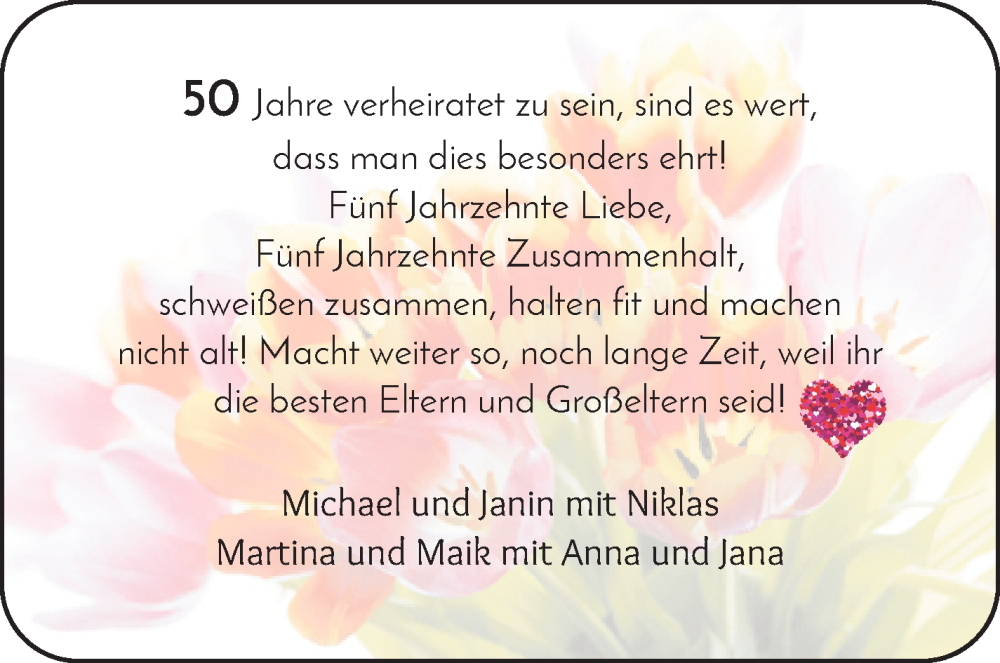 Hochzeitsanzeige von Hilde  von Die Norddeutsche