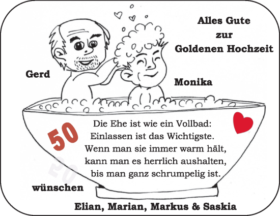 Hochzeitsanzeige von Gerd  von Delmenhorster Kurier