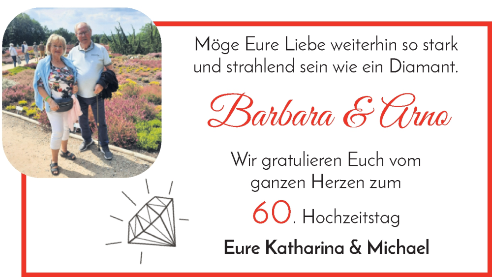Hochzeitsanzeige von Barbara  von WESER-KURIER
