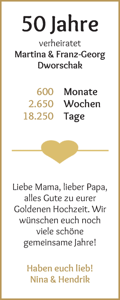 Hochzeitsanzeige von Martina Dworschak von Osterholzer Kreisblatt