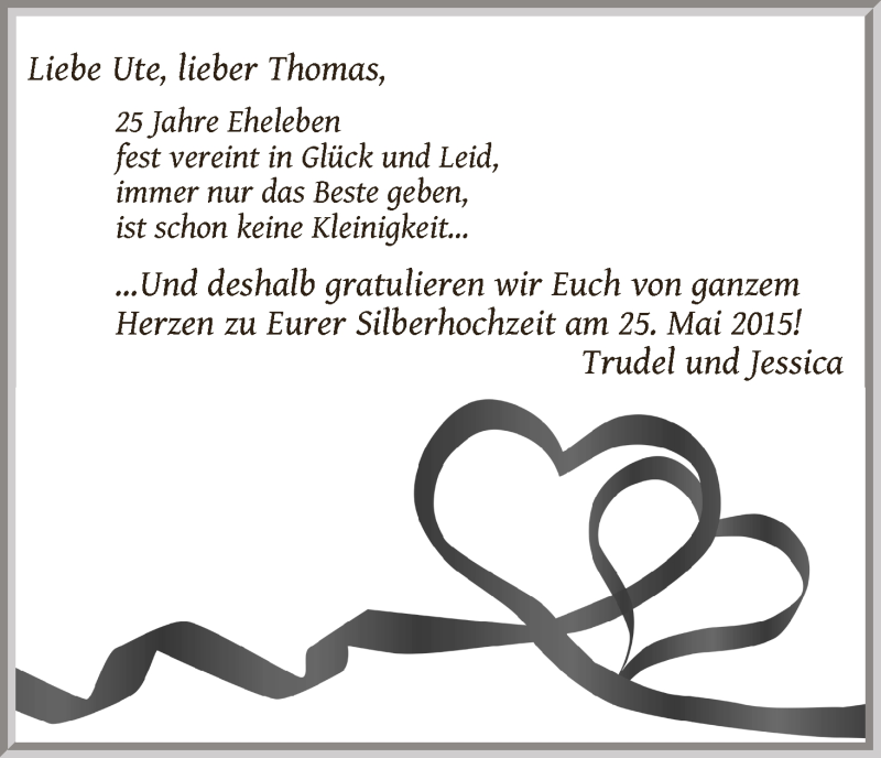 Hochzeitsanzeige von Ute  von WESER-KURIER