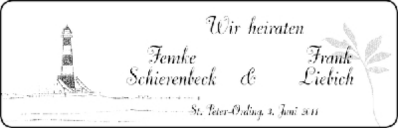 Hochzeitsanzeige von Femke Schierenbeck von WESER-KURIER