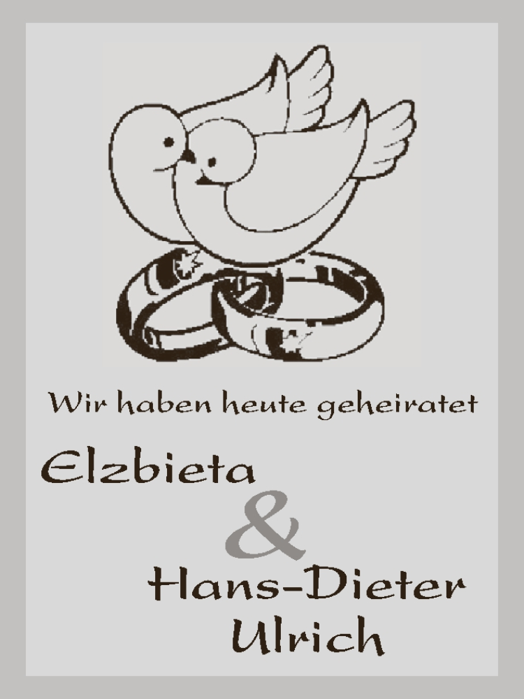 Hochzeitsanzeige von Elzbieta Ulrich von WESER-KURIER