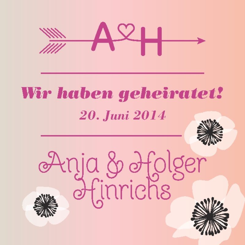 Hochzeitsanzeige von Anja Hinrichs von WESER-KURIER