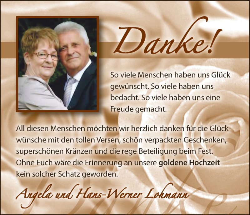 Hochzeitsanzeige von Angela Lohmann von WESER-KURIER