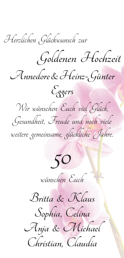 Hochzeitsanzeige von Annelore Eggers von WESER-KURIER