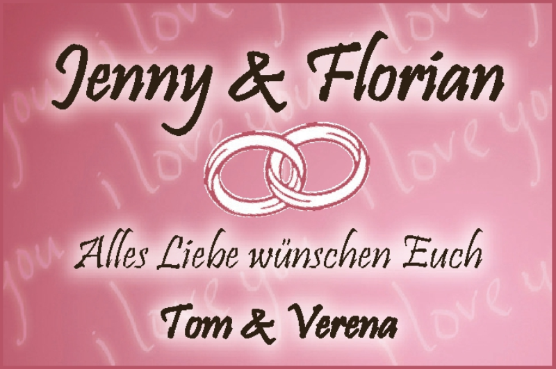Hochzeitsanzeige von Jenny  von WESER-KURIER