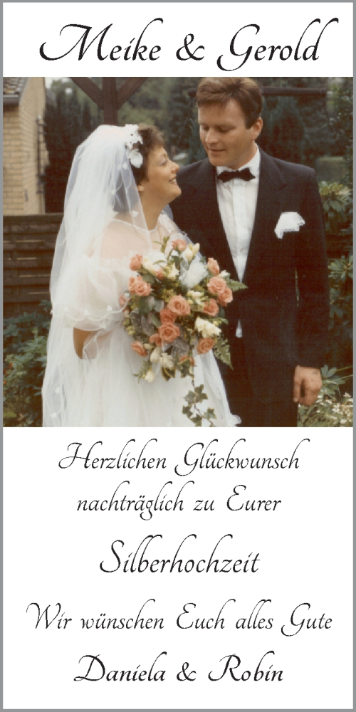 Hochzeitsanzeige von Meike  von WESER-KURIER