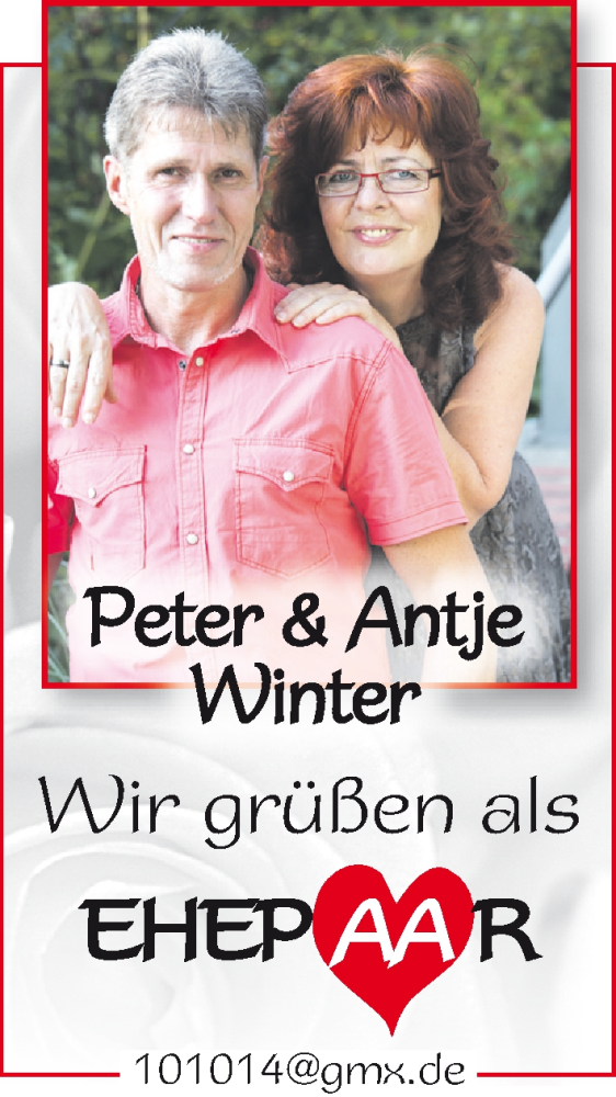 Hochzeitsanzeige von Antje Winter von WESER-KURIER