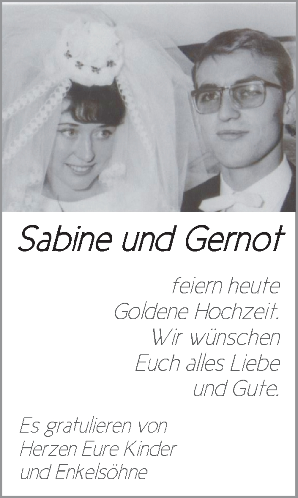 Hochzeitsanzeige von Sabine  von WESER-KURIER
