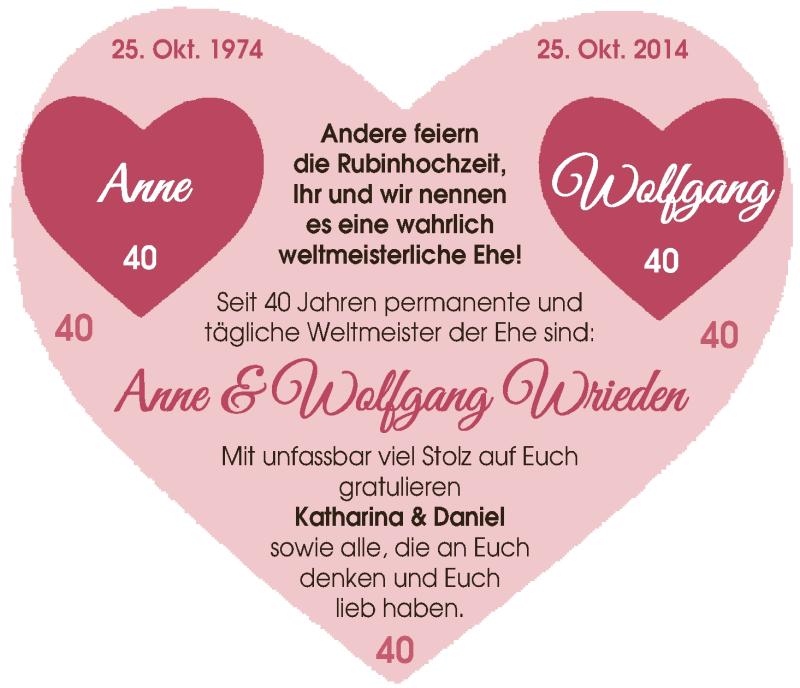 Hochzeitsanzeige von Anne Wrieden von WESER-KURIER
