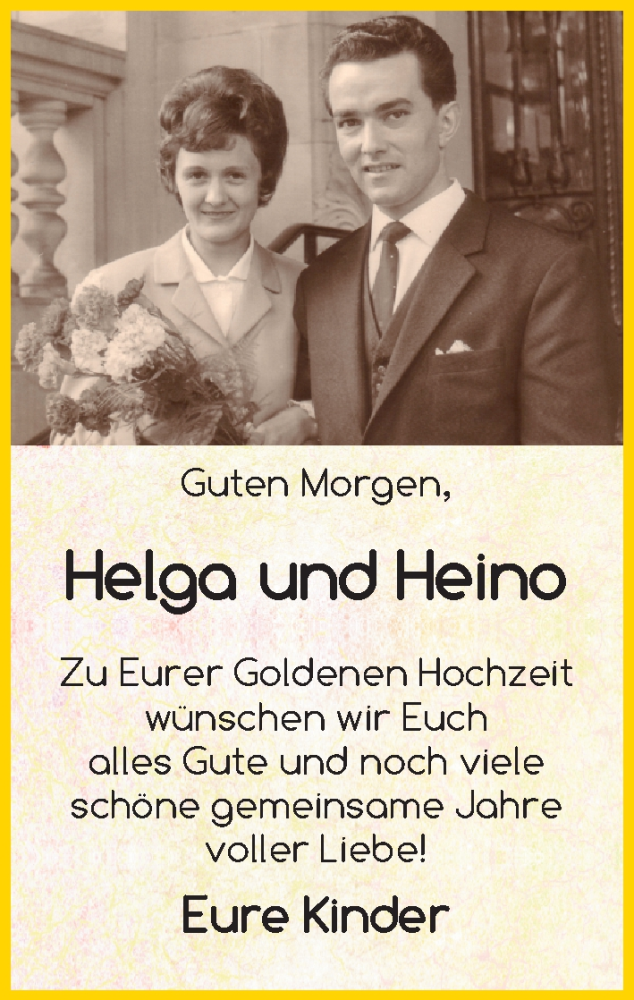 Hochzeitsanzeige von Helga  von Wuemme Zeitung