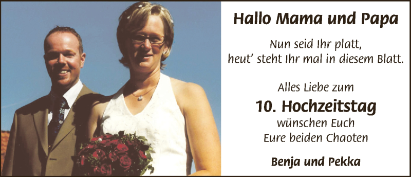 Hochzeitsanzeige von Peter Möllenkamp von Regionale Rundschau/Syker Kurier