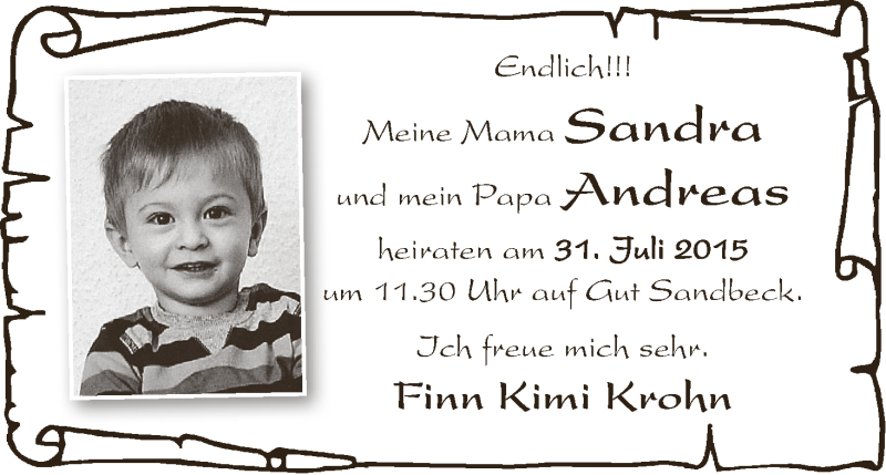 Hochzeitsanzeige von Sandra  von Osterholzer Kreisblatt
