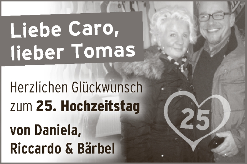 Hochzeitsanzeige von Caro  von WESER-KURIER