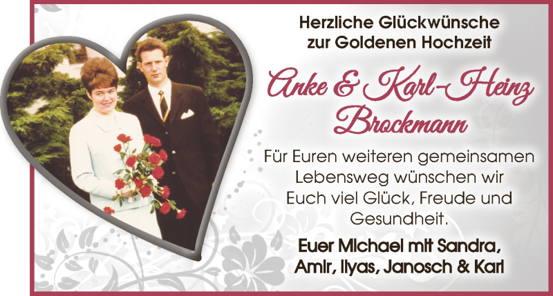 Hochzeitsanzeige von Anke Brockmann von WESER-KURIER