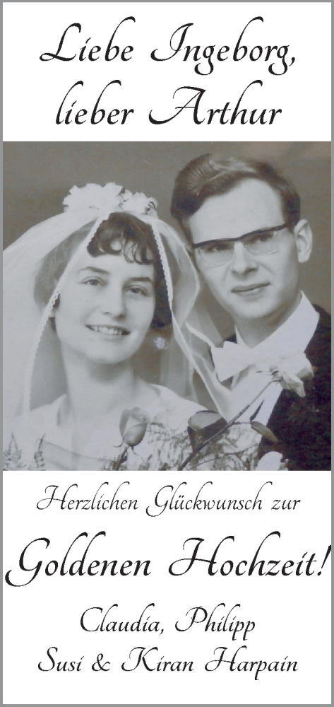 Hochzeitsanzeige von Ingeborg  von Osterholzer Kreisblatt