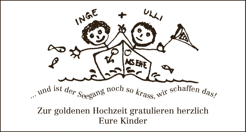 Hochzeitsanzeige von Inge  von Wuemme Zeitung