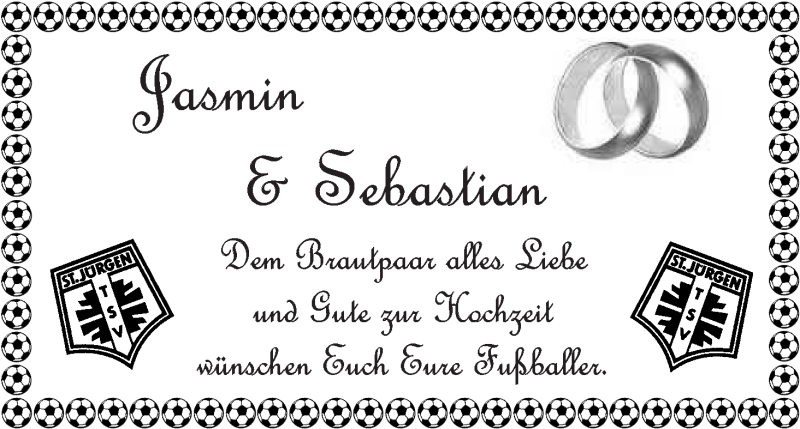 Hochzeitsanzeige von Jasmin  von Wuemme Zeitung