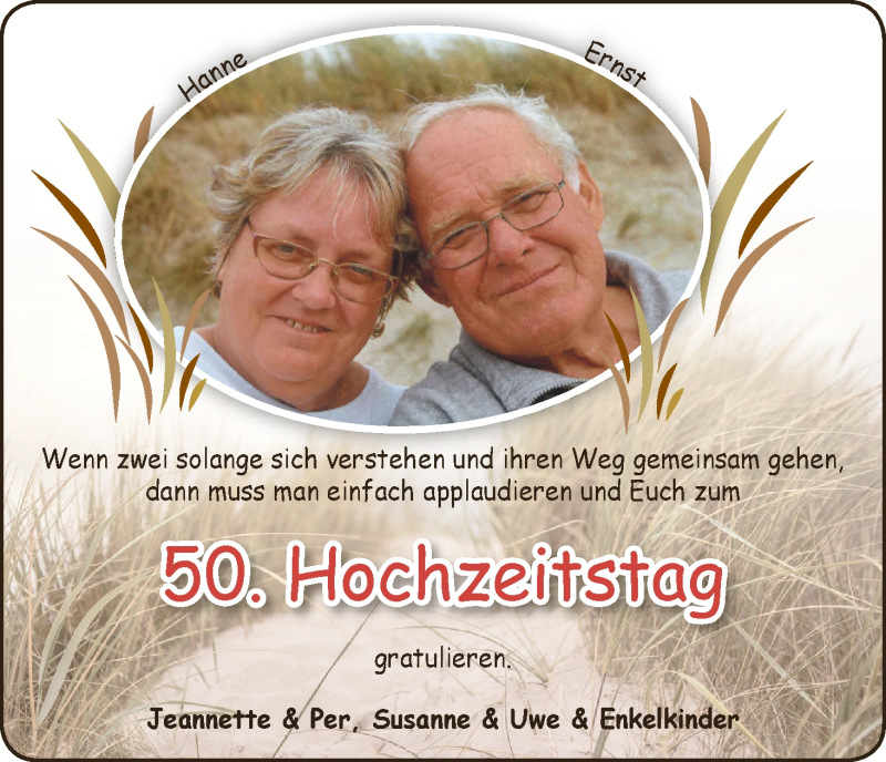 Hochzeitsanzeige von Hanne  von Wuemme Zeitung