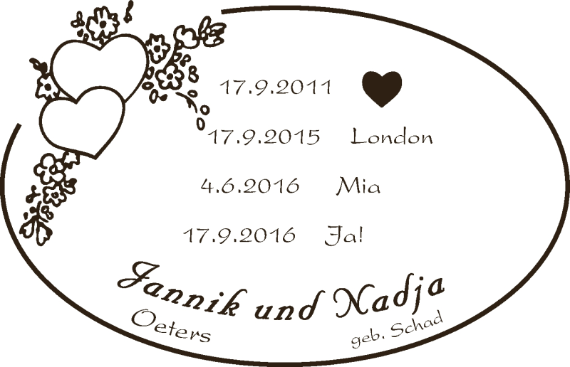Hochzeitsanzeige von Nadja Oeters von Osterholzer Kreisblatt