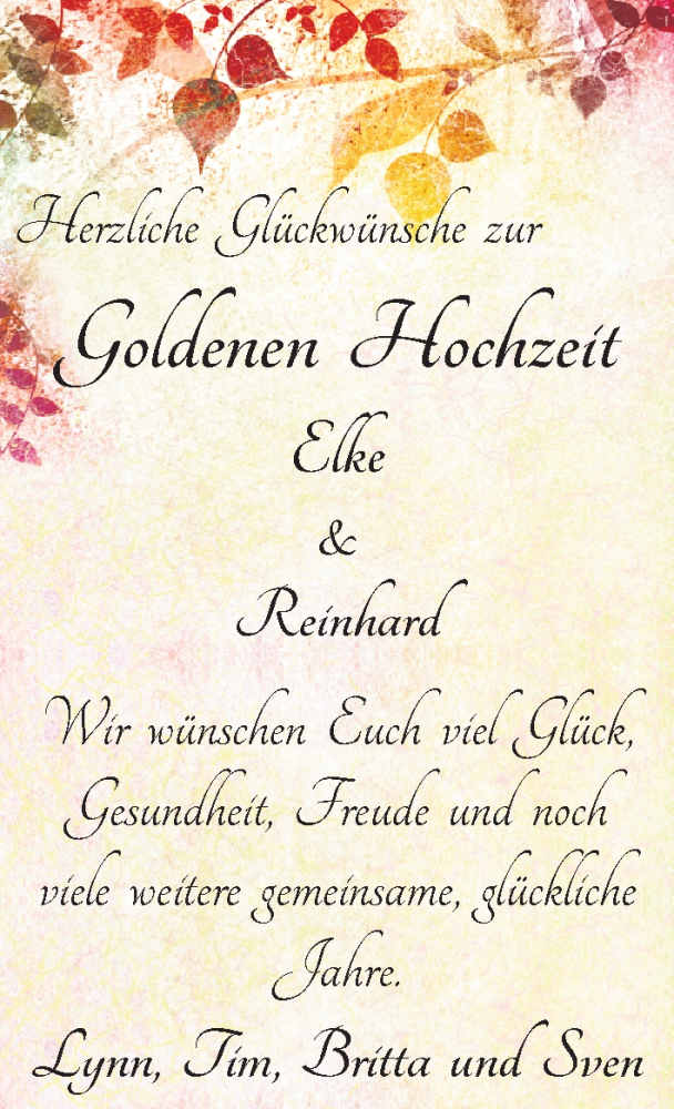 Hochzeitsanzeige von Elke  von WESER-KURIER