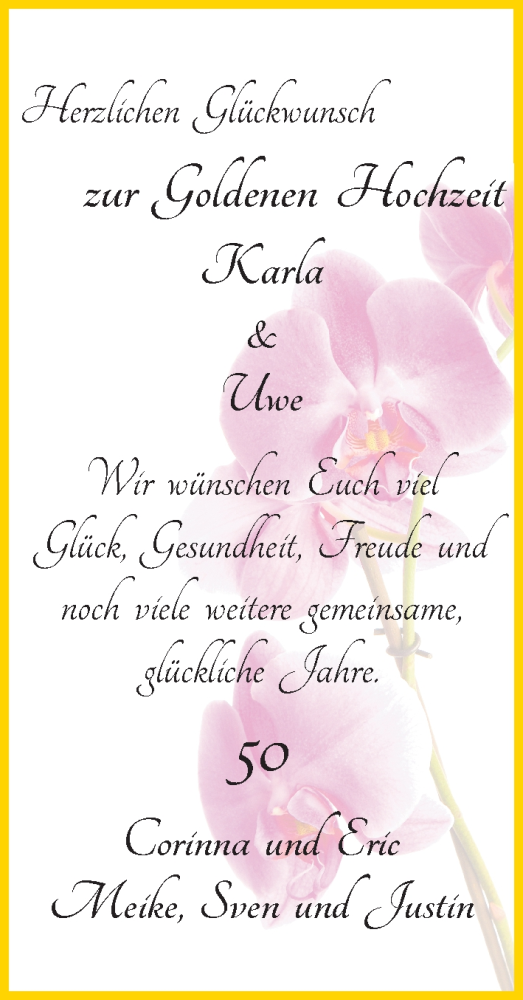 Hochzeitsanzeige von Karla  von WESER-KURIER