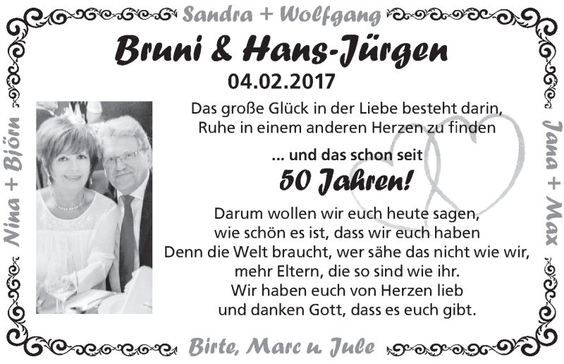 Hochzeitsanzeige von Brunhilde Willenberg von Die Norddeutsche