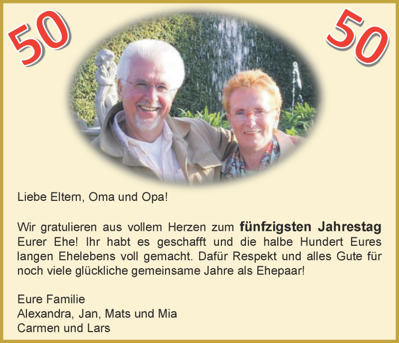 Hochzeitsanzeige von Oma  von Wuemme Zeitung