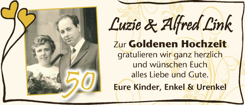 Hochzeitsanzeige von Luzie Link von WESER-KURIER