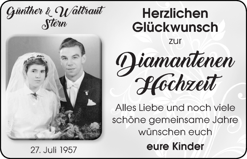 Hochzeitsanzeige von Waltraut Stern von Delmenhorster Kurier
