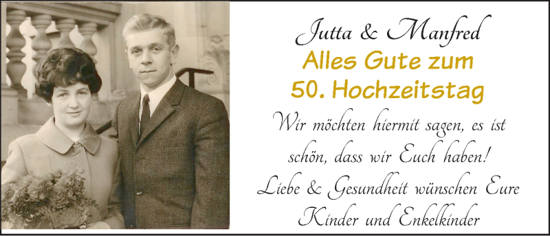 Hochzeitsanzeige von Jutta  von WESER-KURIER