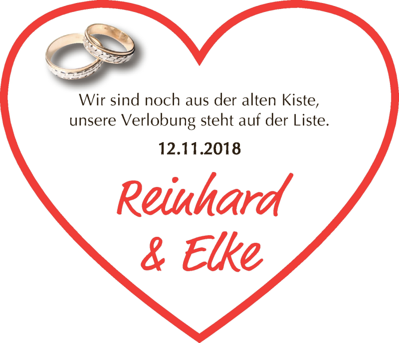 Hochzeitsanzeige von Elke  von WESER-KURIER