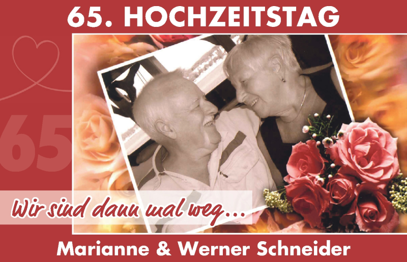 Hochzeitsanzeige von Marianne Schneider von WESER-KURIER