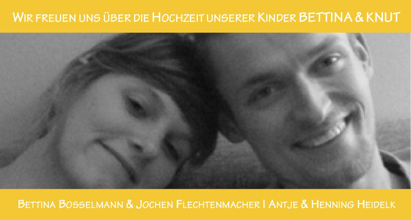 Hochzeitsanzeige von Bettina  von WESER-KURIER