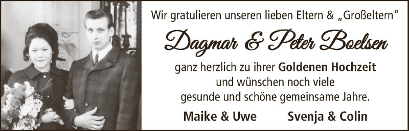 Hochzeitsanzeige von Dagmar Baelsen von WESER-KURIER