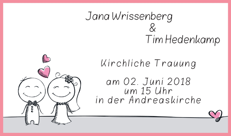 Hochzeitsanzeige von Jana Wrissenberg von WESER-KURIER