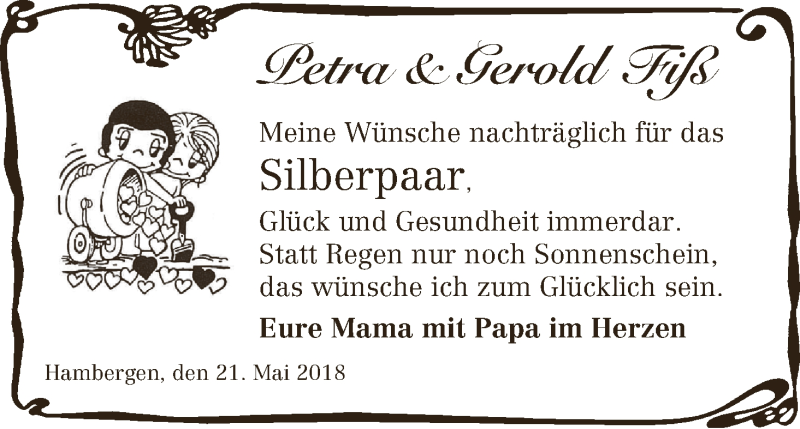 Hochzeitsanzeige von Petra Fiß von Osterholzer Kreisblatt