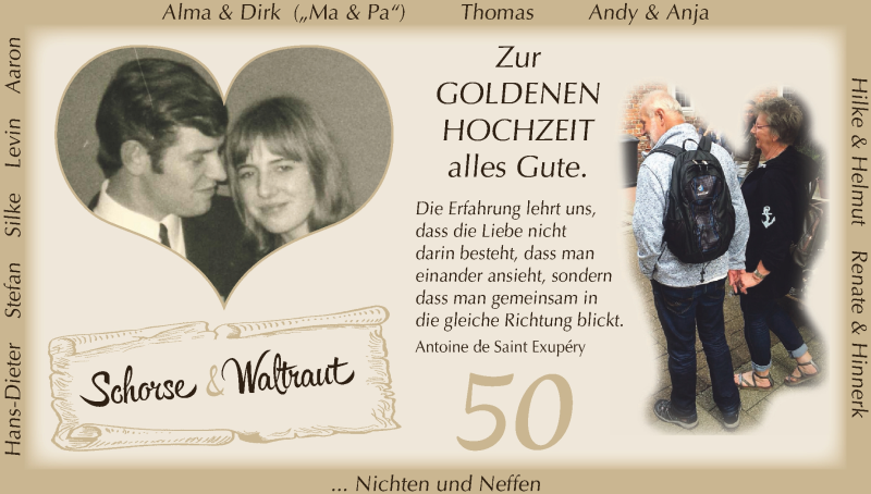 Hochzeitsanzeige von Schorse  von Wuemme Zeitung