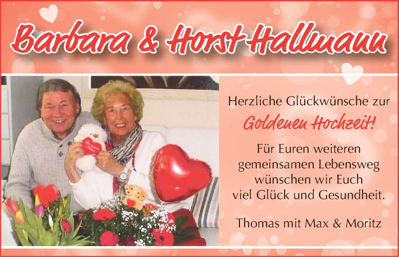 Hochzeitsanzeige von Barbara Hallmann von WESER-KURIER