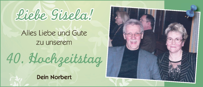 Hochzeitsanzeige von Norbert  von WESER-KURIER