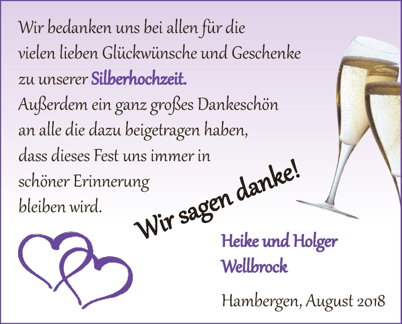 Hochzeitsanzeige von Heike Wellbrock von Osterholzer Kreisblatt