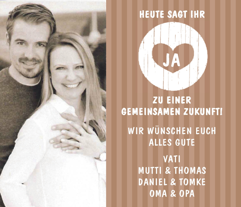 Hochzeitsanzeige von Ramona  von Wuemme Zeitung
