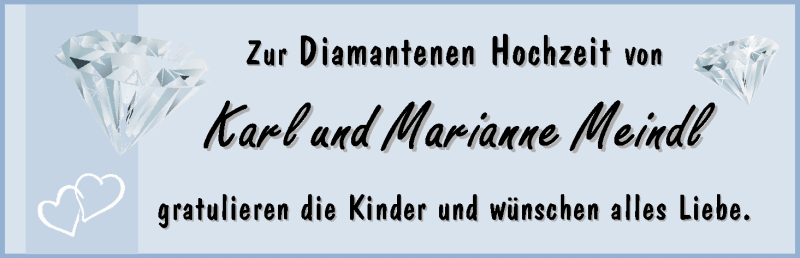 Hochzeitsanzeige von Marianne Meindl von WESER-KURIER