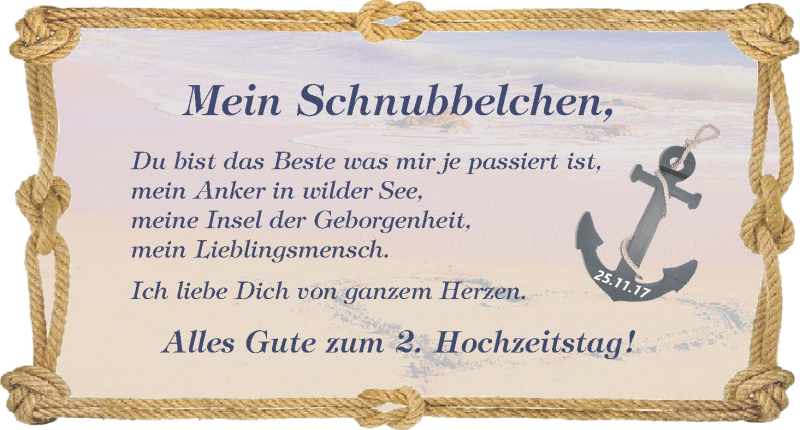 Hochzeitsanzeige von Schnubbelchen  von WESER-KURIER