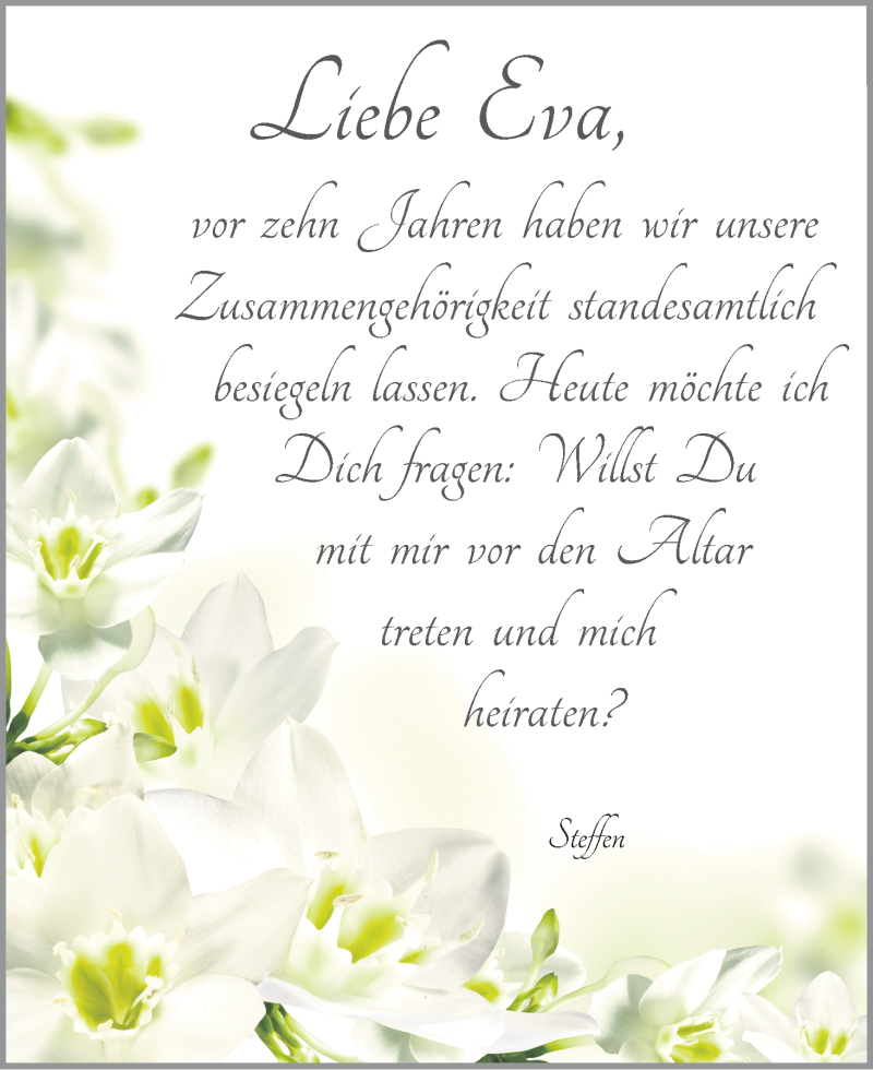 Hochzeitsanzeige von Eva  von WESER-KURIER