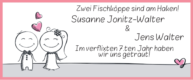 Hochzeitsanzeige von Susanne Jonitz-Walter von WESER-KURIER