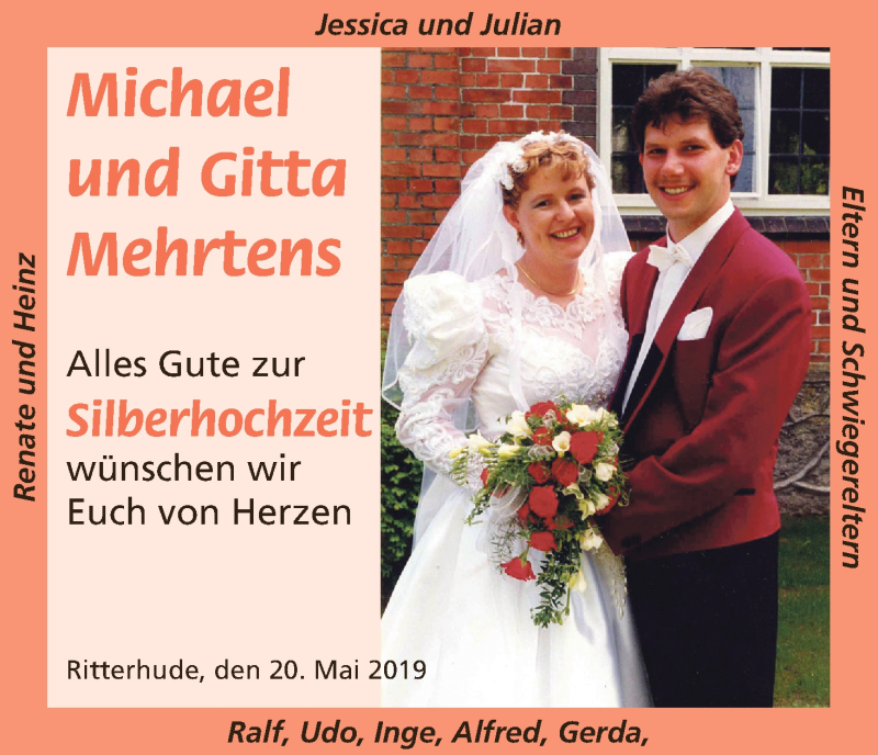 Hochzeitsanzeige von Michael Mehrtens von Osterholzer Kreisblatt