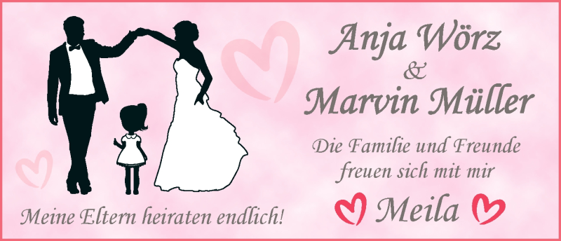 Hochzeitsanzeige von Anja Wörz von WESER-KURIER